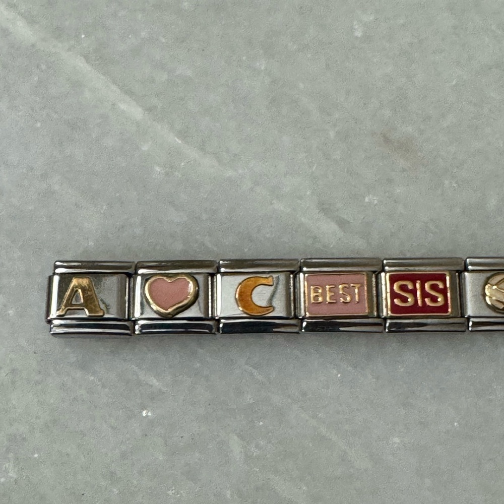 Italian stretch charm bracelet - Picture 2 of 7
